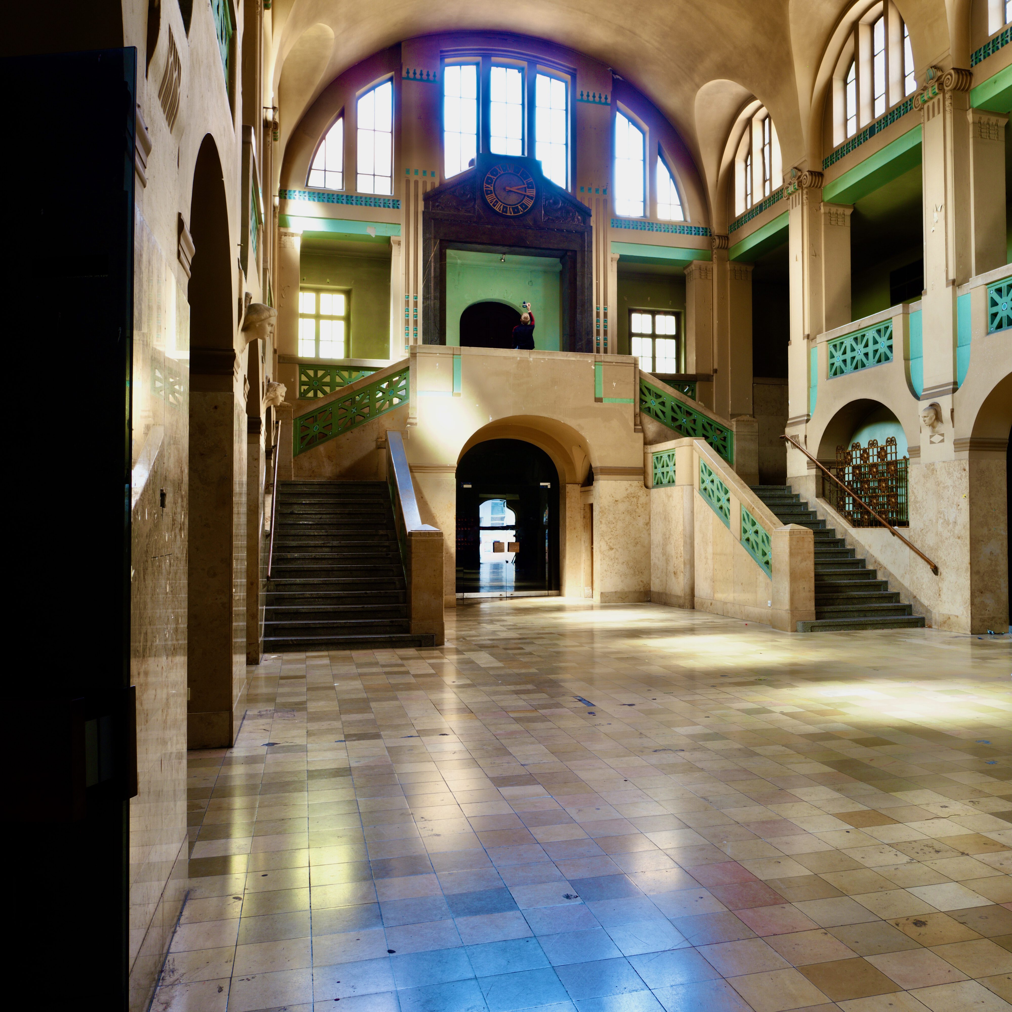 main entrance hall of Volksbad Nuremberg
