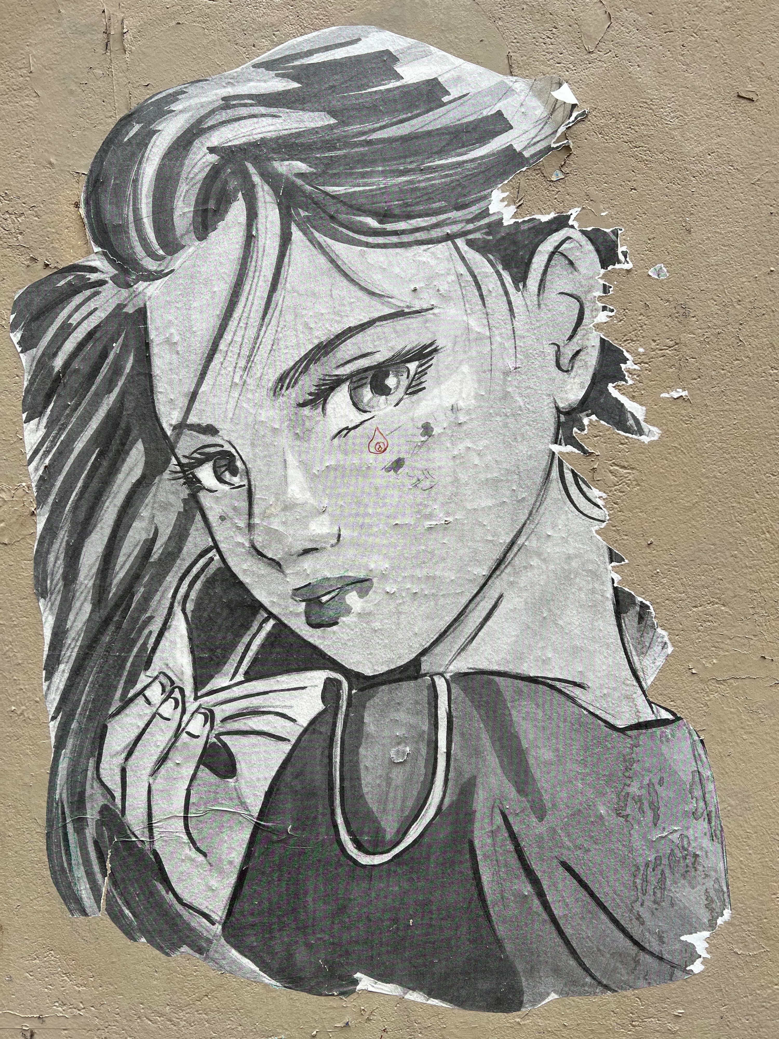 street art found in the Passage du Chantier in Paris