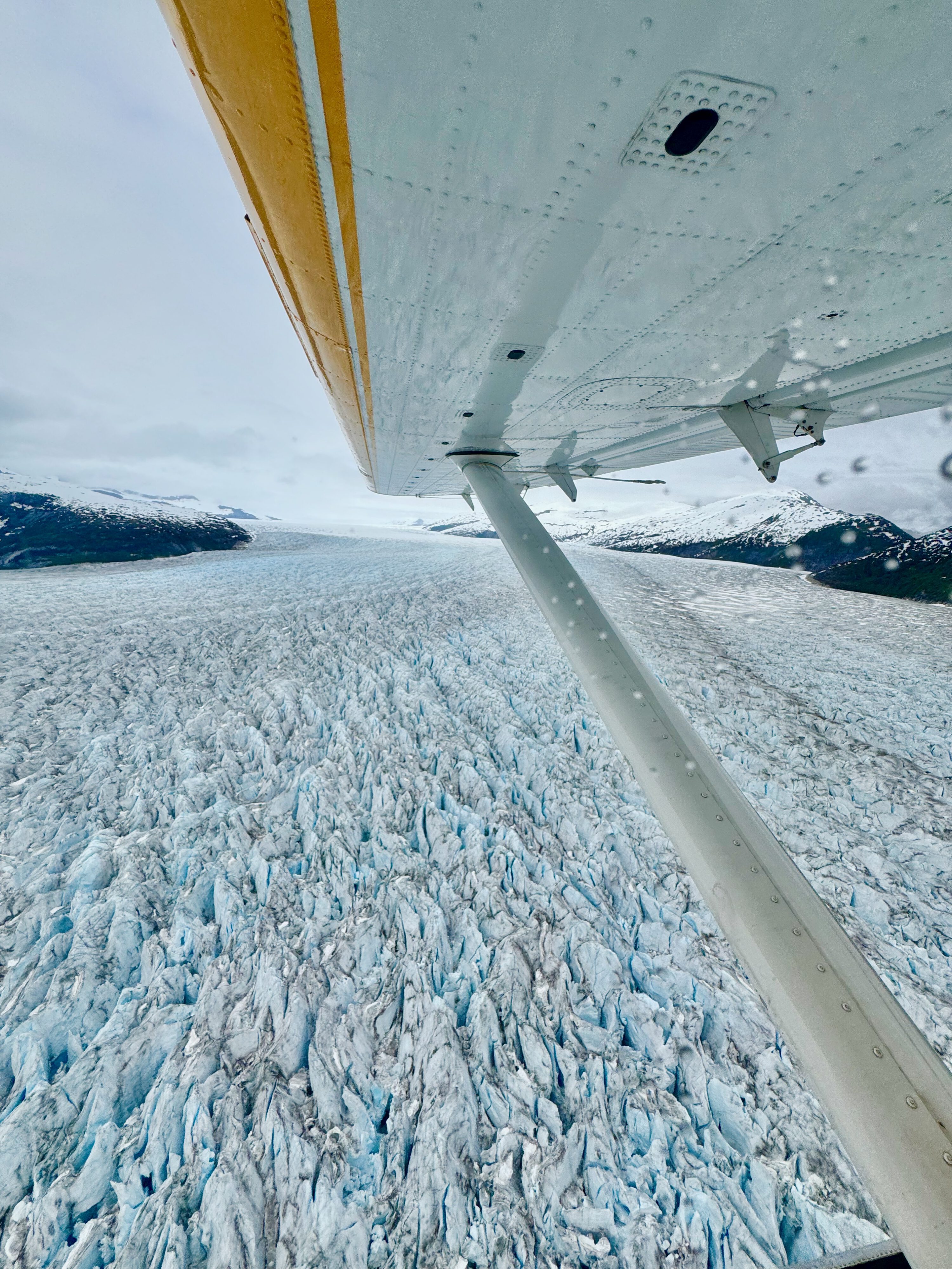 Seaplane over Juneau Icefield